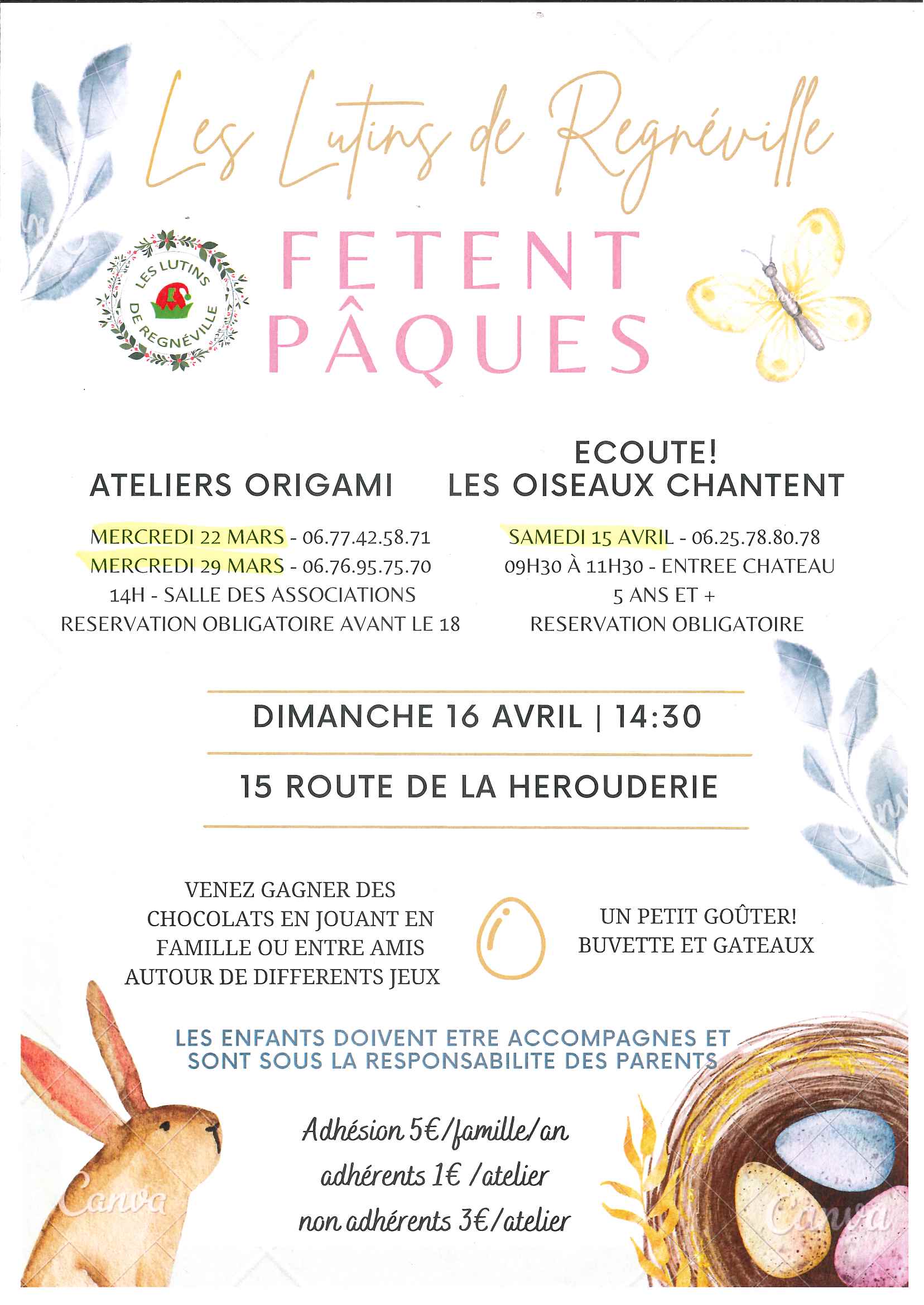 LES LUTINS DE REGNEVILLE FETENT PAQUES