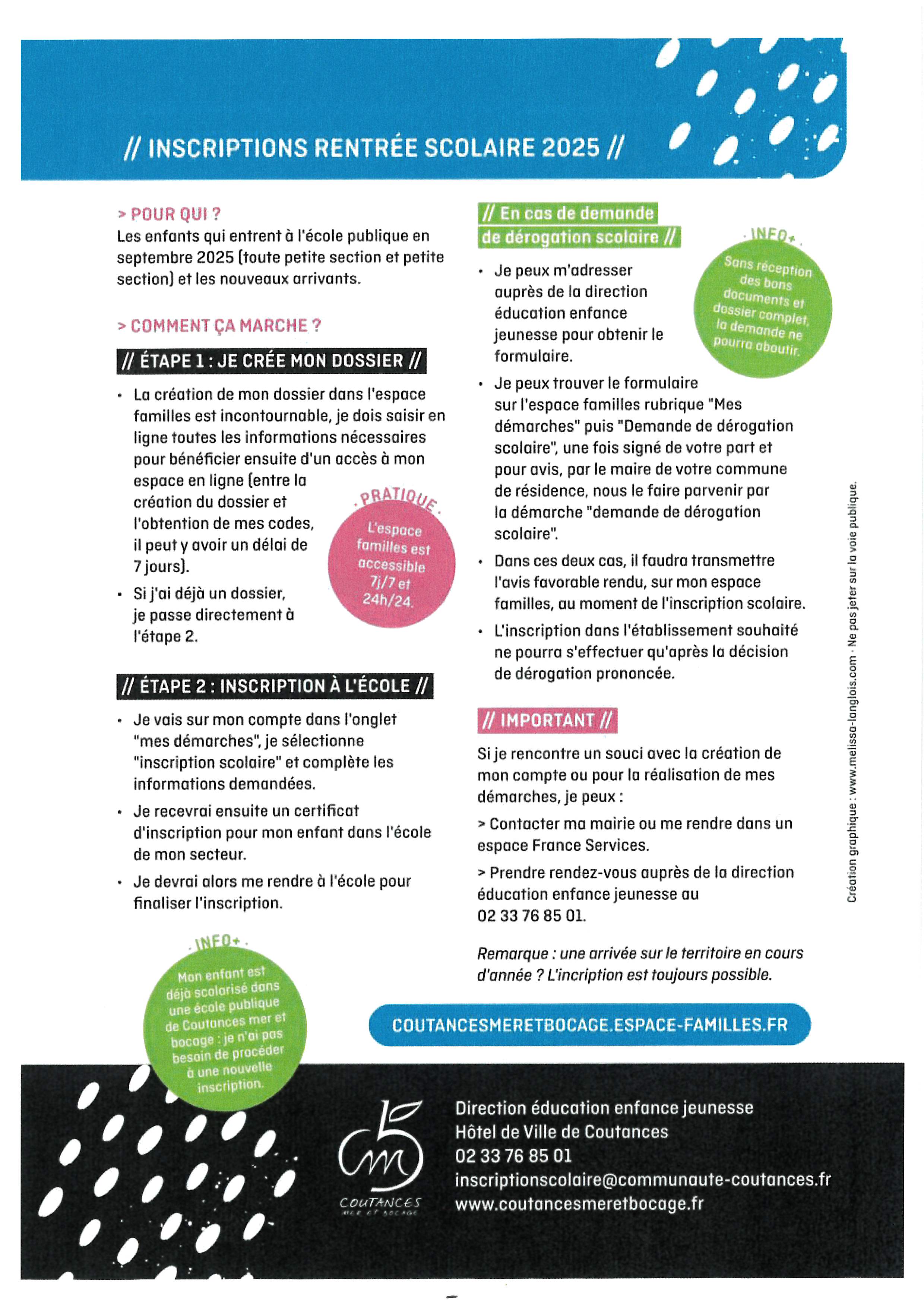 Inscriptions scolaires